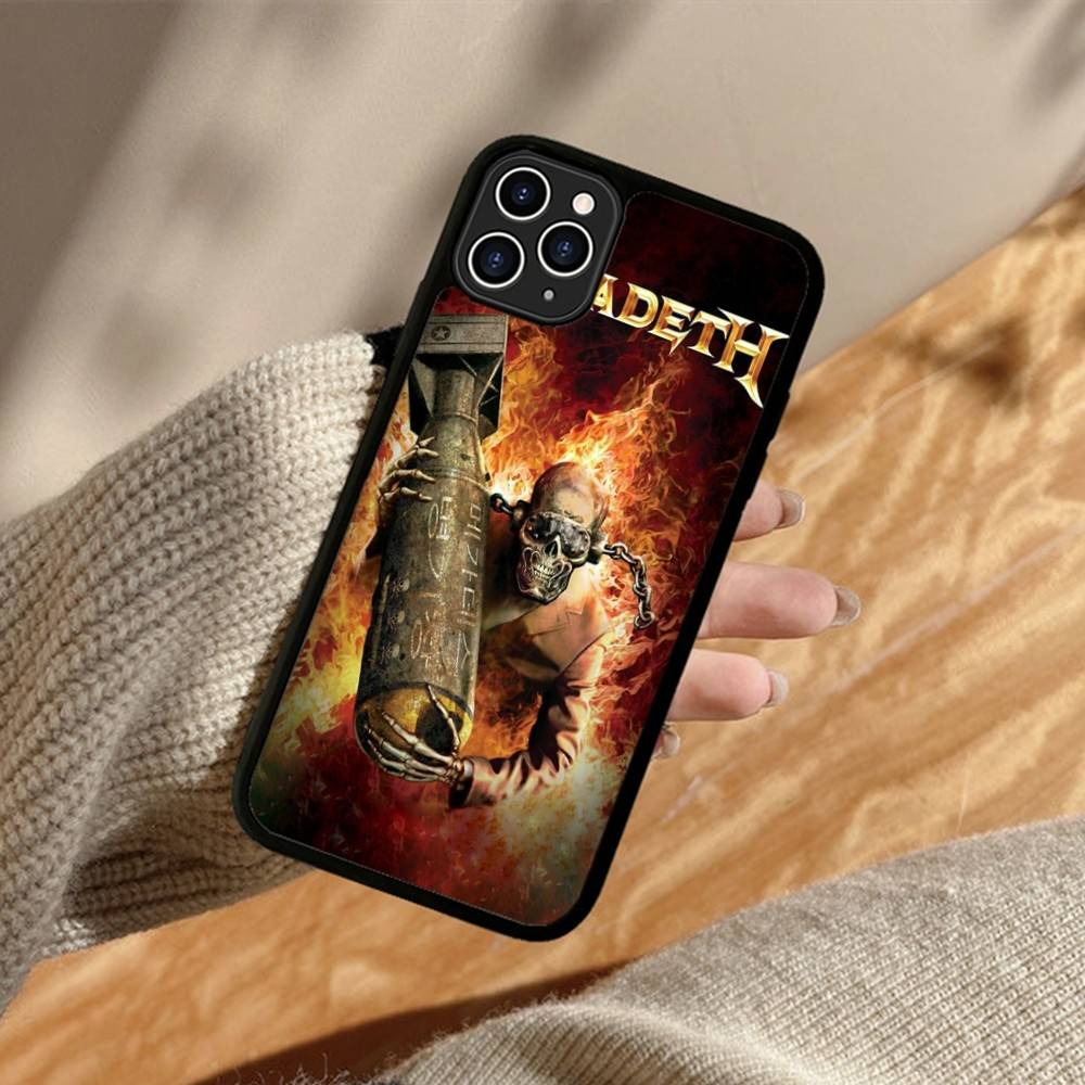Music Rock M-Megadeth Phone Case For iPhone 17 16 15 14 13 12 11 Pro Max Plus MiNi 17Air PC+TPU Armor Cover
