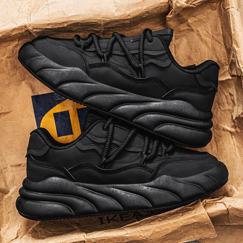 Men's 2024 Autumn/Winter Versatile Sneakers - Casual, Skate, Dad Shoes with Mesh and Soft Sole for Height Increase
