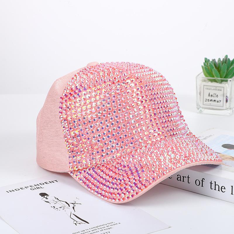 Summer Ladies Baseball Cap Korean Wild Spring and Autumn Rhinestone Caps Fashion Personality Street Highlights Hip-hop Hats