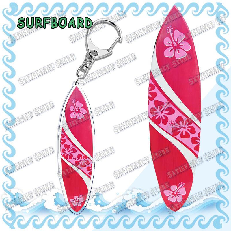 Waves Surfing Surfboard Keychains for Accessories Bag Bicycle Pendant Keyring Jewelry Fans Creative Beach Travel Gift Chaveiro