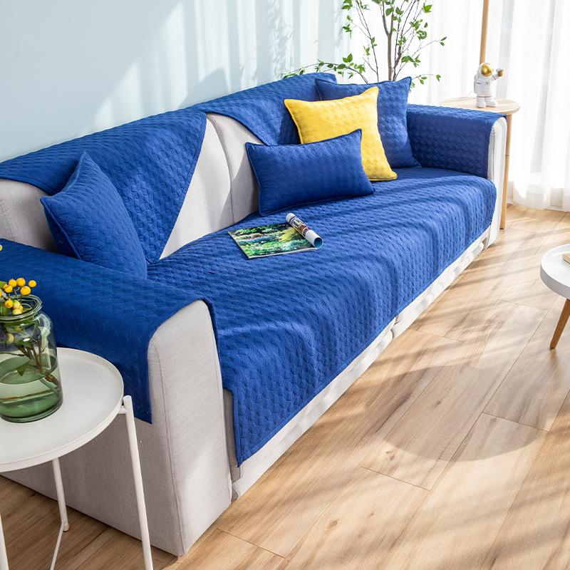 

Однотонная ткань из чистого хлопка. Нескользящая диванная подушка для рукоделия. Четыре сезона. Универсальное простое полотенце для дивана. Чехол. Ткань для чехла на подушку на спинку. 70*70cm