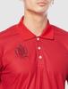 Mizuno Golf Polo Long Pique Houndstooth Size L Men's Shirt, Sleeve, Stretch, Print, Red, (52MA0530)