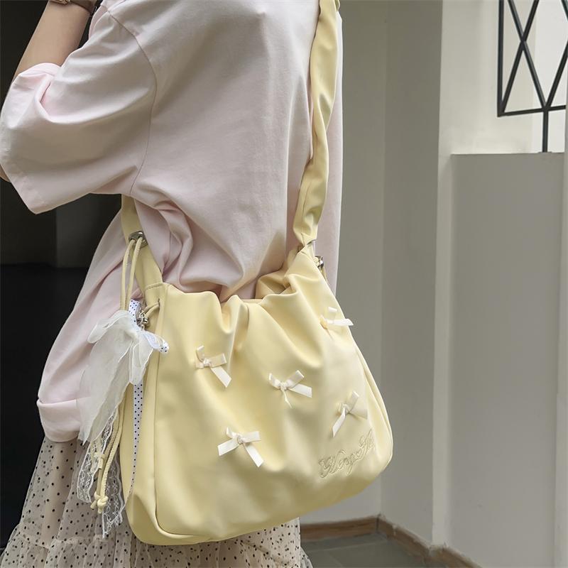 Tote Bag Handbag Bow Shoulder Bag Large Capacity Women Crossbody Bag
