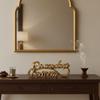 Durable Resin Ramadan Letter Ornaments Gold Simple Eid Mubarak Decor Decorative Ramadan Table Ornament Islamic Festival