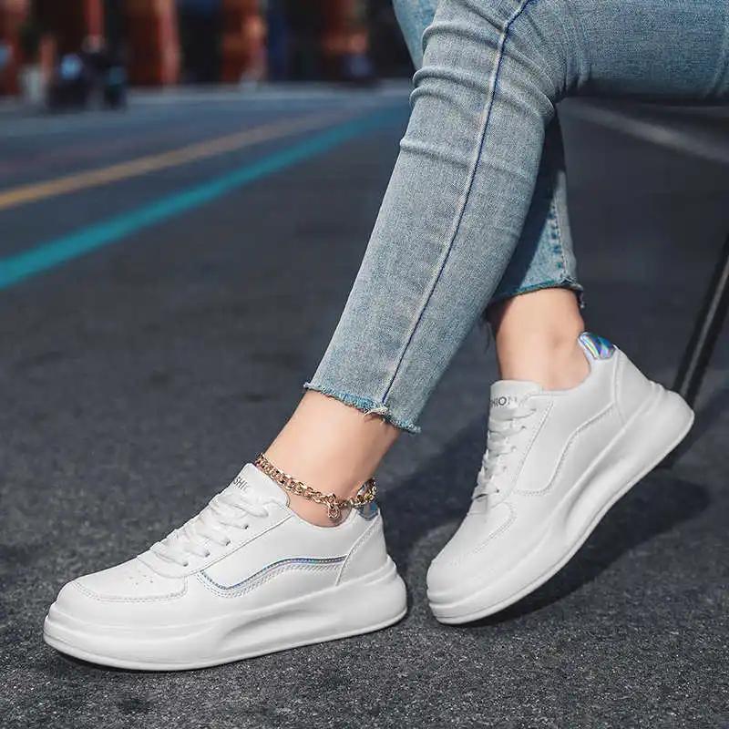 Lace-up Ecoleather Basketball Shoes For High Ladies Sneakers Green Boot Woman Sports Of Famous Brands Street Nice
