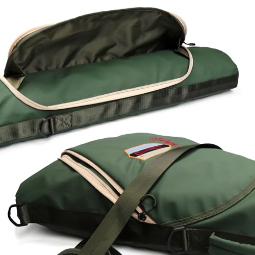 TOURBON Golf Bag Sunday Carry Golf Club Holder Case for Driving Range, Mini Course, Practice, Lightweight, Travel, Unisex (Green)
