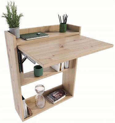 Folding Desk Oak Artisan Wall Desk For Workshop Office Living Room Mk