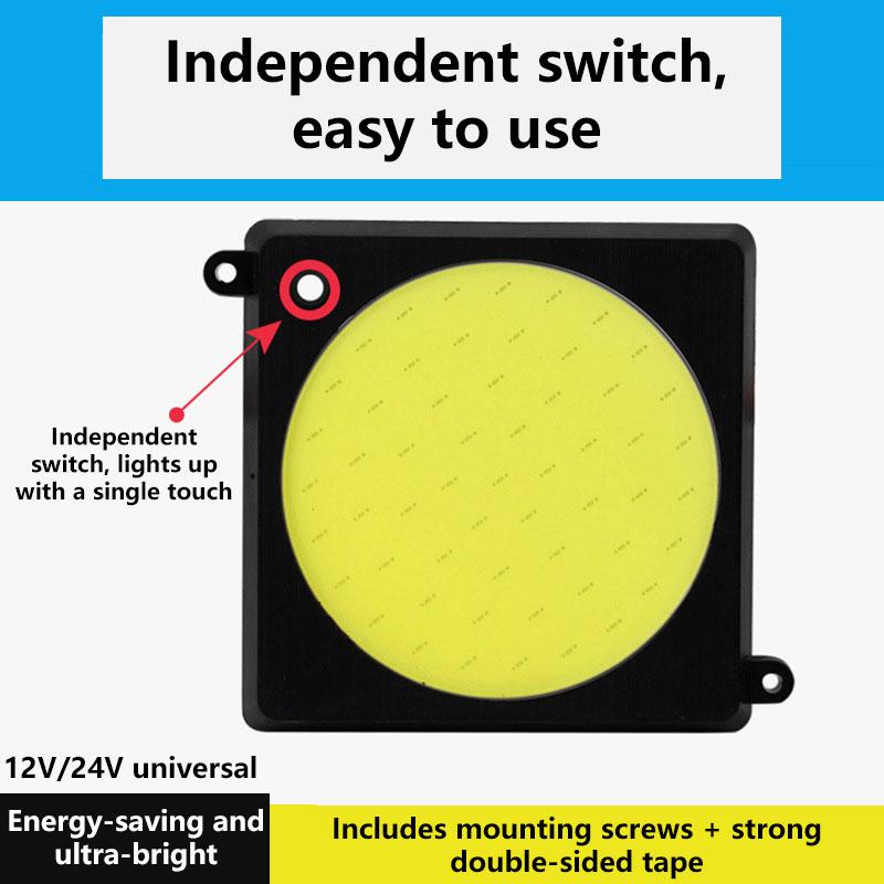 12V-24V Super Bright Waterproof LED Truck Roof Light Car COB Roof Interior Light Van LED Reading Light 87 108 54 LED Chips