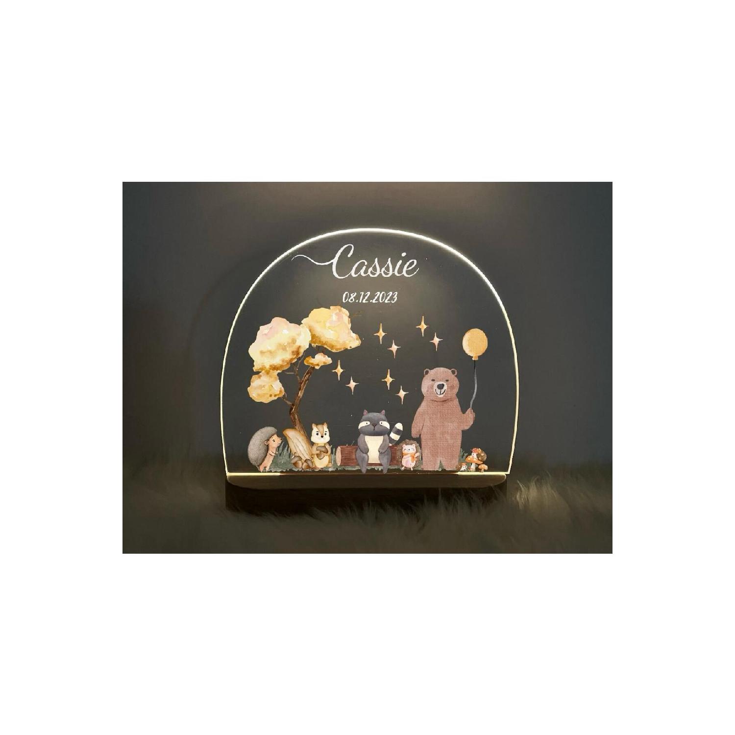 

Дитяче ім я дитини Індивідуальна нічна лампа Декор дитячої кімнати Подарунок Модель дитячої кімнати3 чистий