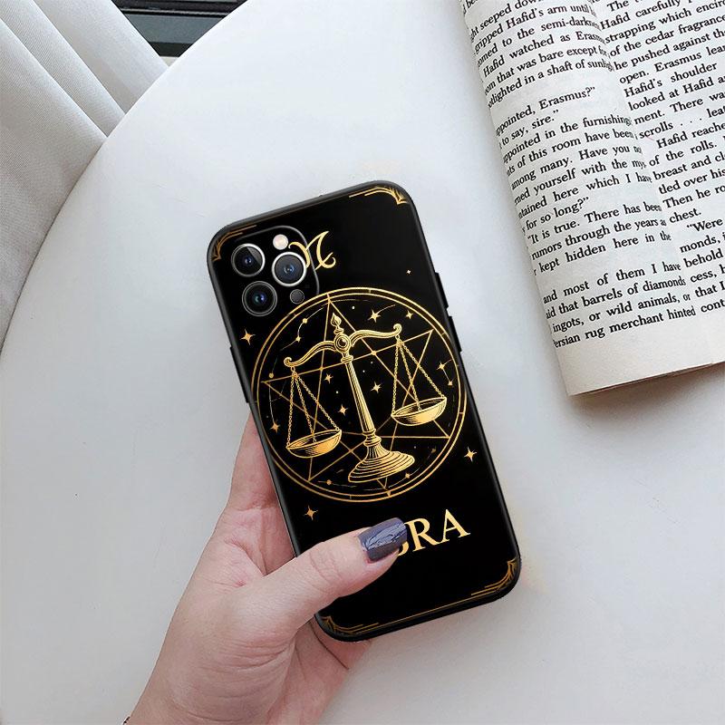 12 Constellation Card Phone Case for Samsung Galaxy Note 10 20 S23 S22 Ultra FE Plus M06 M15 M16 M35 M55