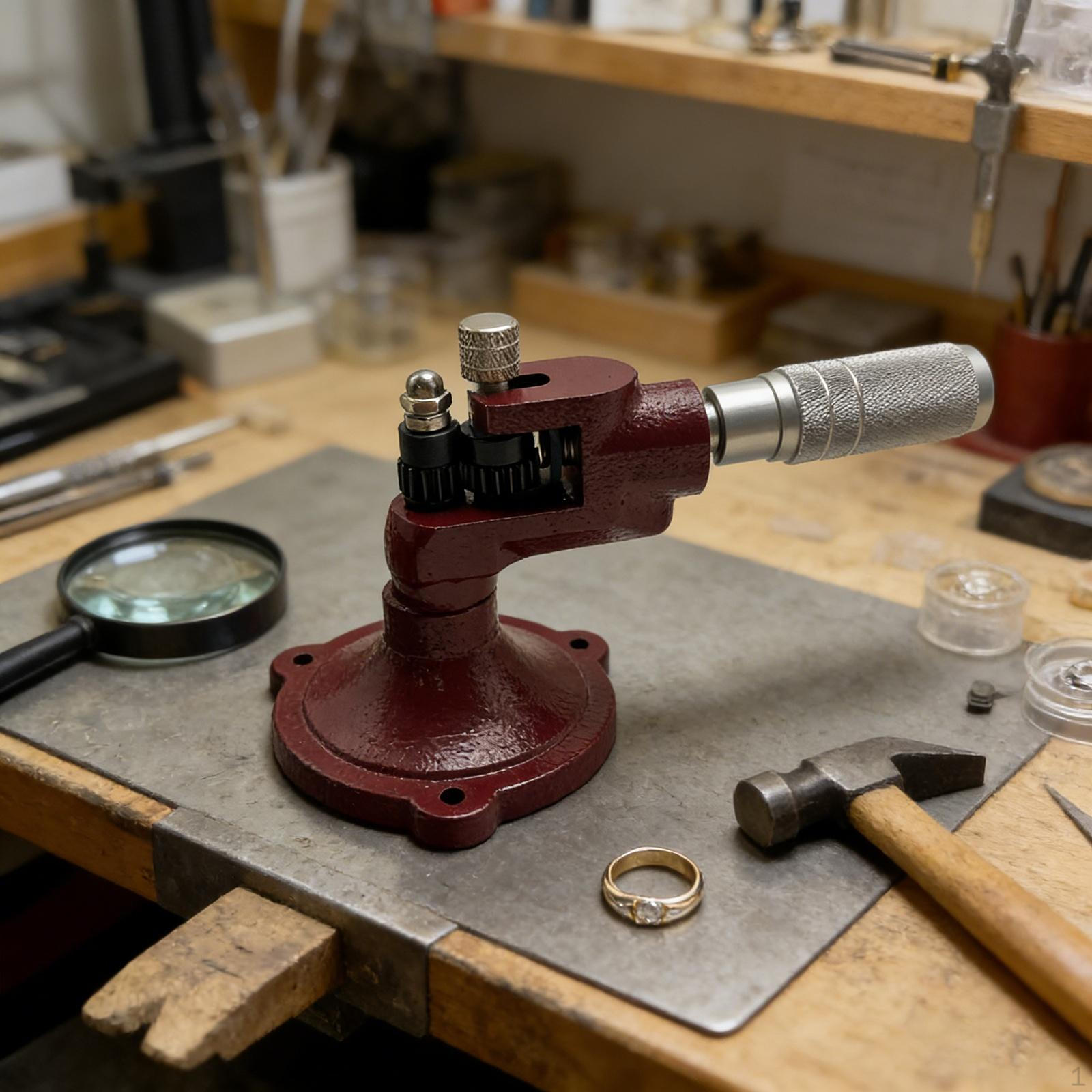 

Ring Stretcher Jewelry Making Equipment, Size Adjuster Table Top Jewelers Sizer Tool for Repair