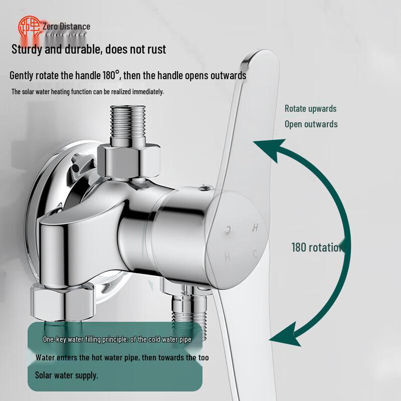 LINGJULI Brass Exposed Shower Mixer Faucet