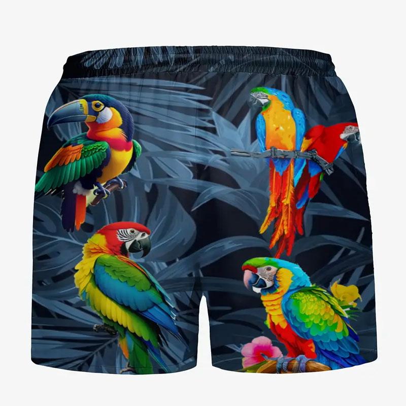 Summer Comfortable 3D Digital Printed Men's Beach Shorts Quick Drying Suitable for Beach Activities