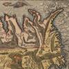 Vintage 1585 Iceland Map Poster, Art Print with Sea Monsters, Retro Nordic Home Decor Wall Hanging for Living Room & Office
