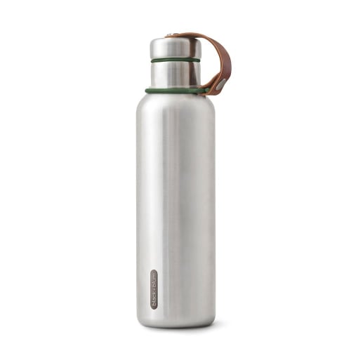Black+blum (black+blum) Insulated Water Bottle, Large, 14005, Silver X Olive, 750ml (Olive/FF/Men's, Women's, Jr.)