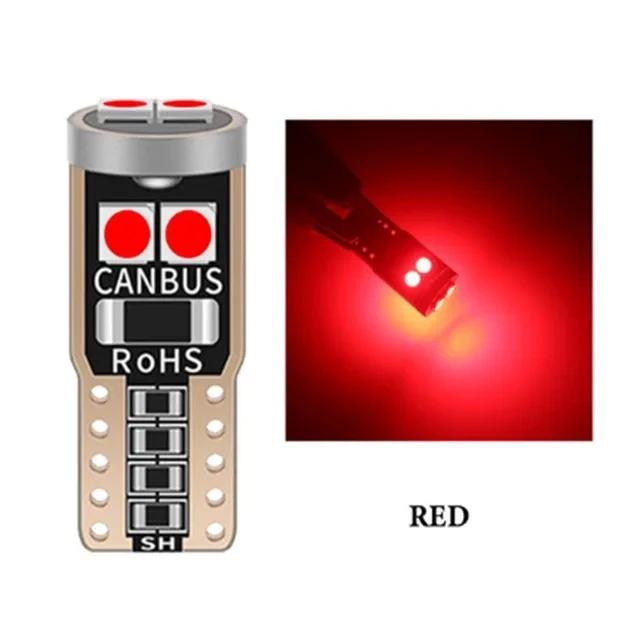 10Pcs T10 W5W 6SMD 3030 Super Bright LED Canbus No Error Car Interior Reading Dome Lights Auto Parking Lamp Wedg