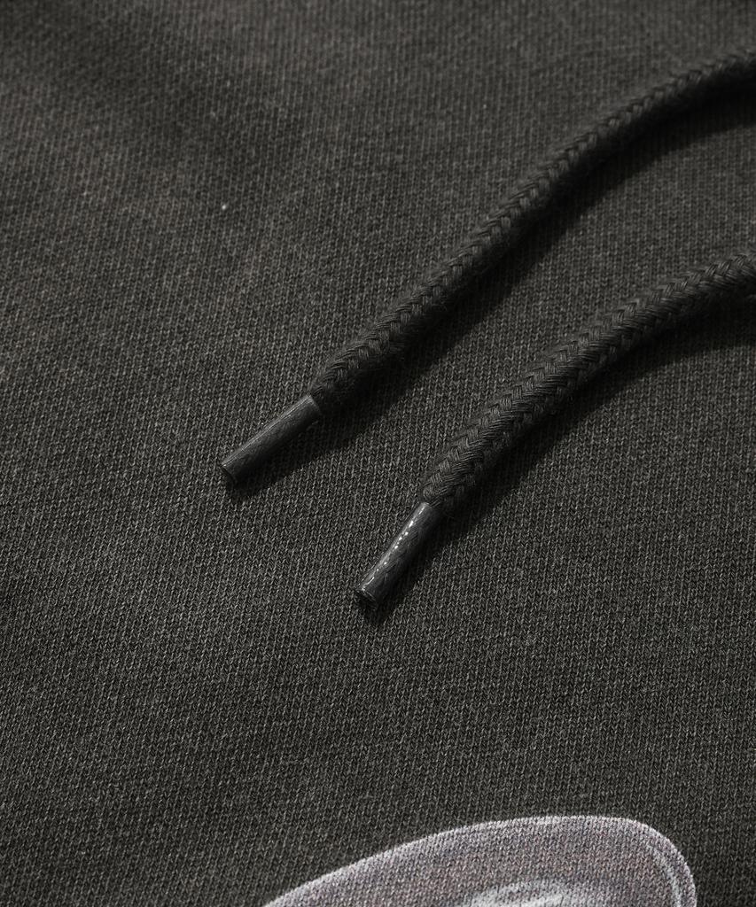 Balloon Suade Logo Hoodie [Pigment Black]