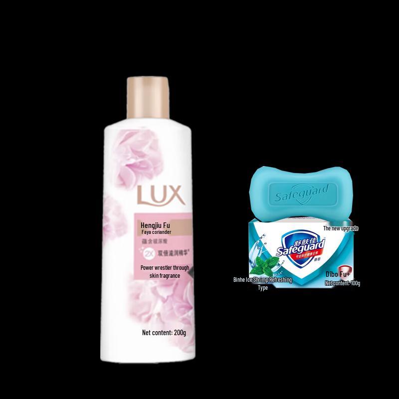Lux Everlasting Tender Skin Shower Milk & Peppermint Soap Set
