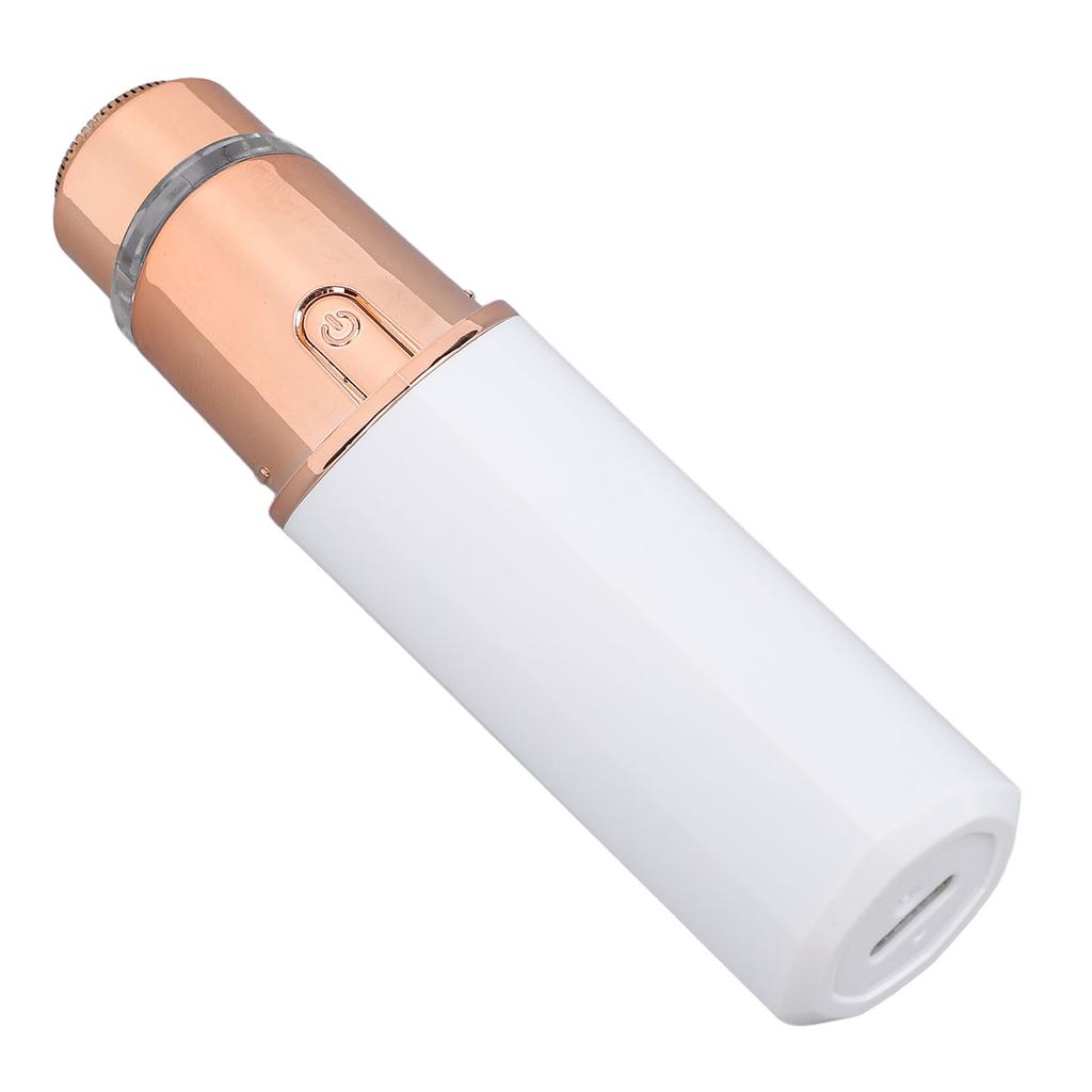 Facial Hair Remover Compact Travel Portable Electric Facial Epilator with LED Light for Men Women