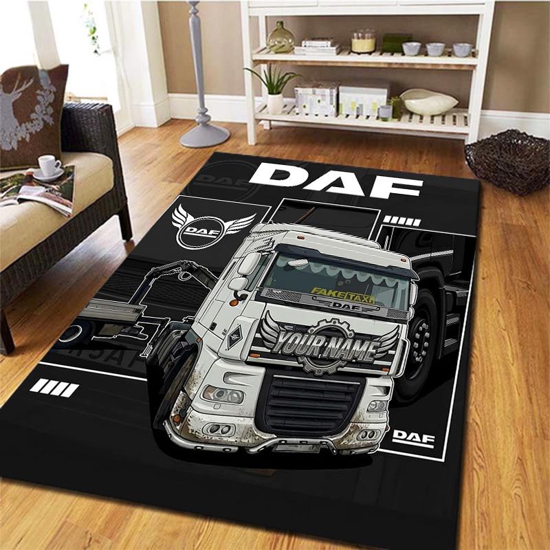 Daf Team Benutzerdefinierter Name Teppich Teppich für Wohnzimmer Schlafzimmer Haus Sofa Dekoration Kinder Spielen Rutschfeste Bodenmatte
