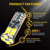 10 PIÈCES Ampoules LED W5W T10 Canbus 12-SMD 12V/24V Blanc 6500K 194 168 Lumières de Plafonnier Intérieur de Voiture Lumière de Stationnement Lampe Auto 4W