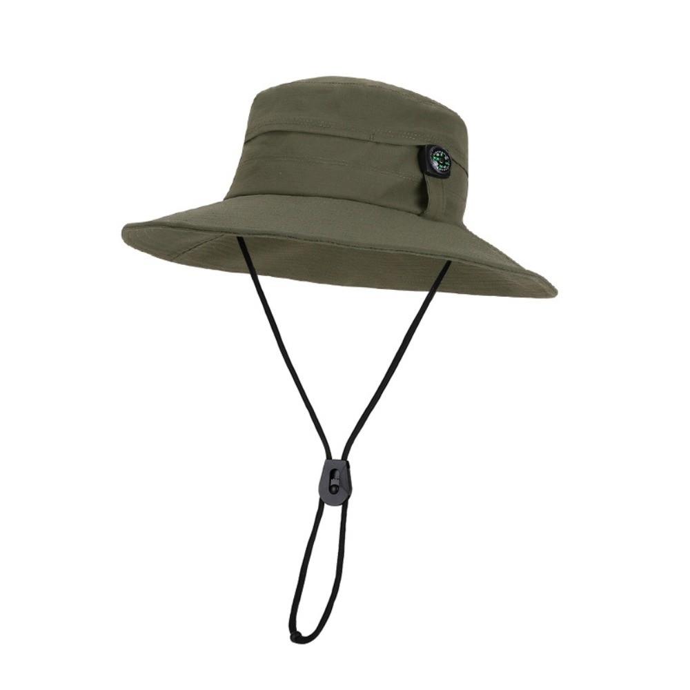 New Sunshade Bucket Hat Quick-drying with Compass Fishing Hats Waterproof Anti UV Sun Cap Summer