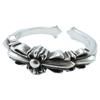 CHROME HEARTS 925 Baby Classic Double Floral Cross Ring Ring SilverUsed