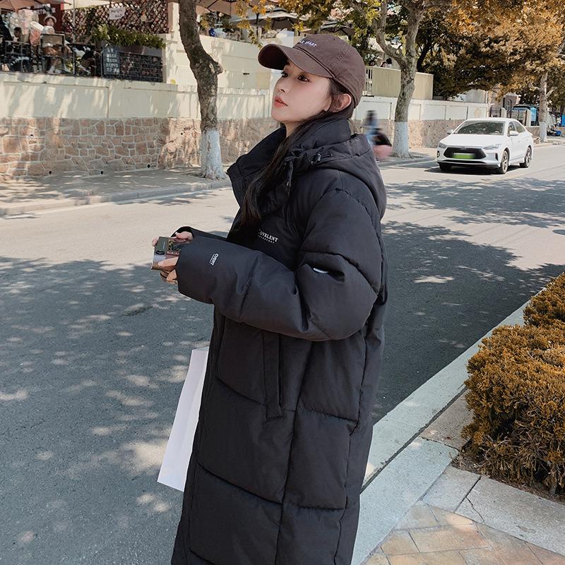 New Elegant Hooded Padded Over Knee Small Padded Jacket