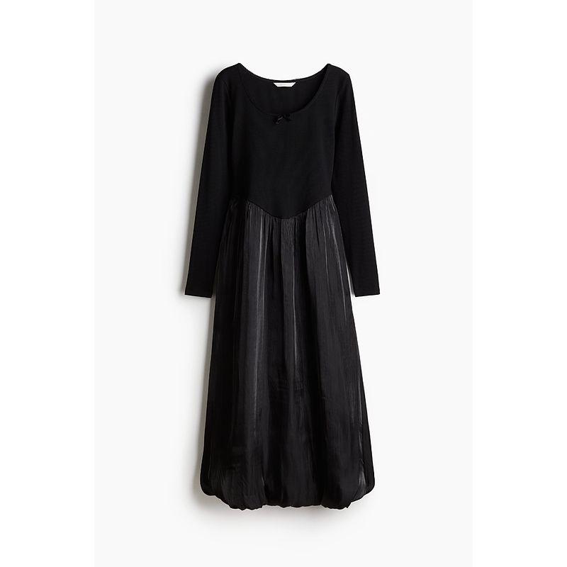 

HM Women s Clothing Fall Dress 2025 New Arrival Lantern Skirt Skirt Skirt 1270121 Black 155/80(XS)