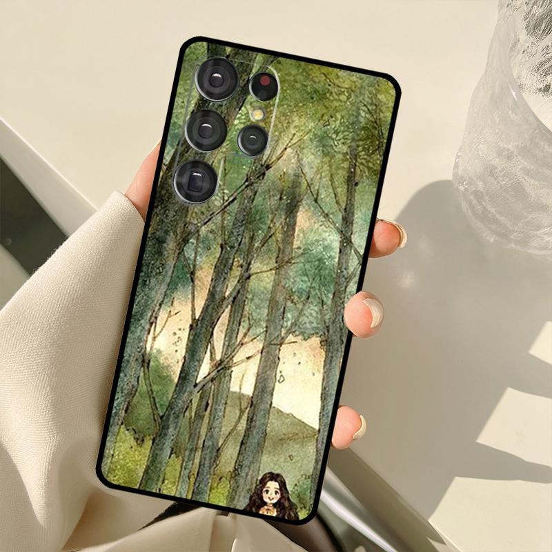 Etui Na Telefon 'Pamiętnik Leśnej Dziewczyny' Do Samsung Galaxy S20 FE S21 FE S22 Ultra Note20 Note10 S8 S9 S10 Plus Pokrowiec