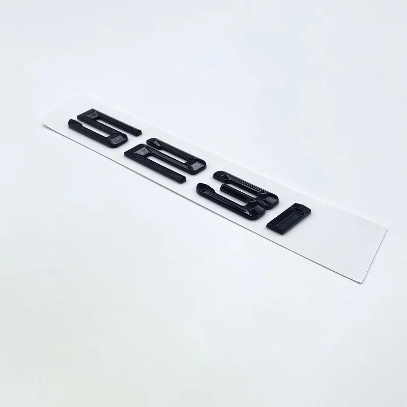 Glossy Black Letter 520i 523i 525i 528i 530i 535i 540i Emblem For BMW 5 Series E60 E61 F10 F11 G30 Car Trunk Logo Sticker PS9