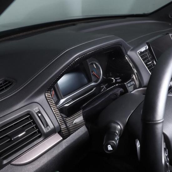 ABS Carbon Car Speedmeter Frame Trim Accessories Cover For Honda Pilot 2015-
