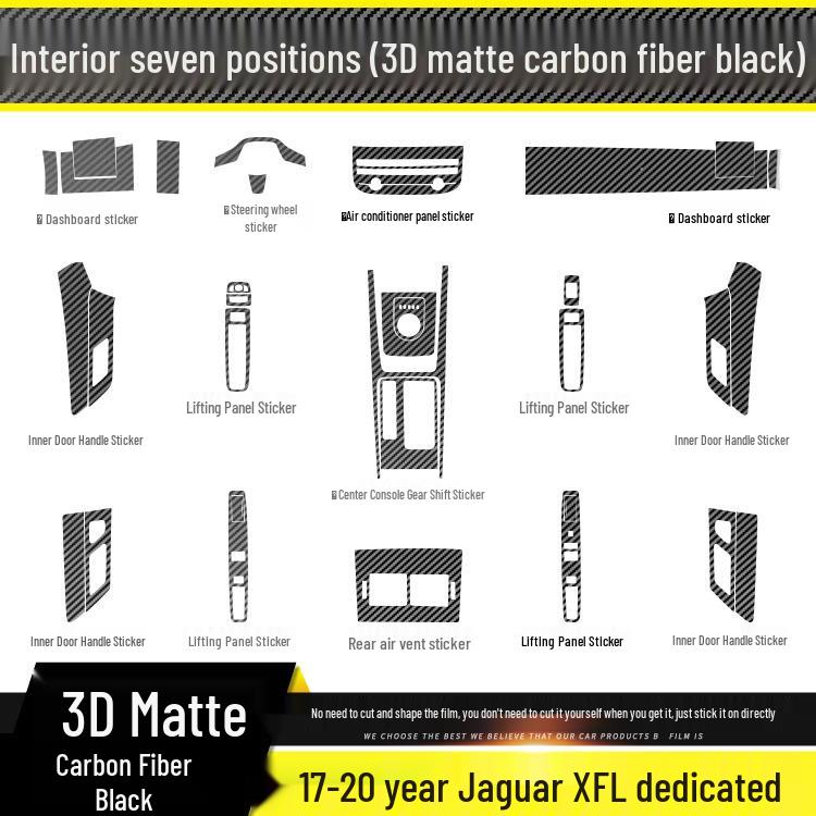 Jaguar XFL (2017-2020) Película Protetora Interior de Fibra de Carbono