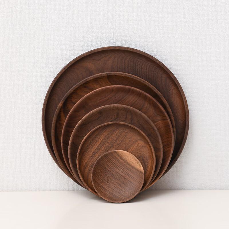 Minimalist Solid Walnut Wood Serving Tray