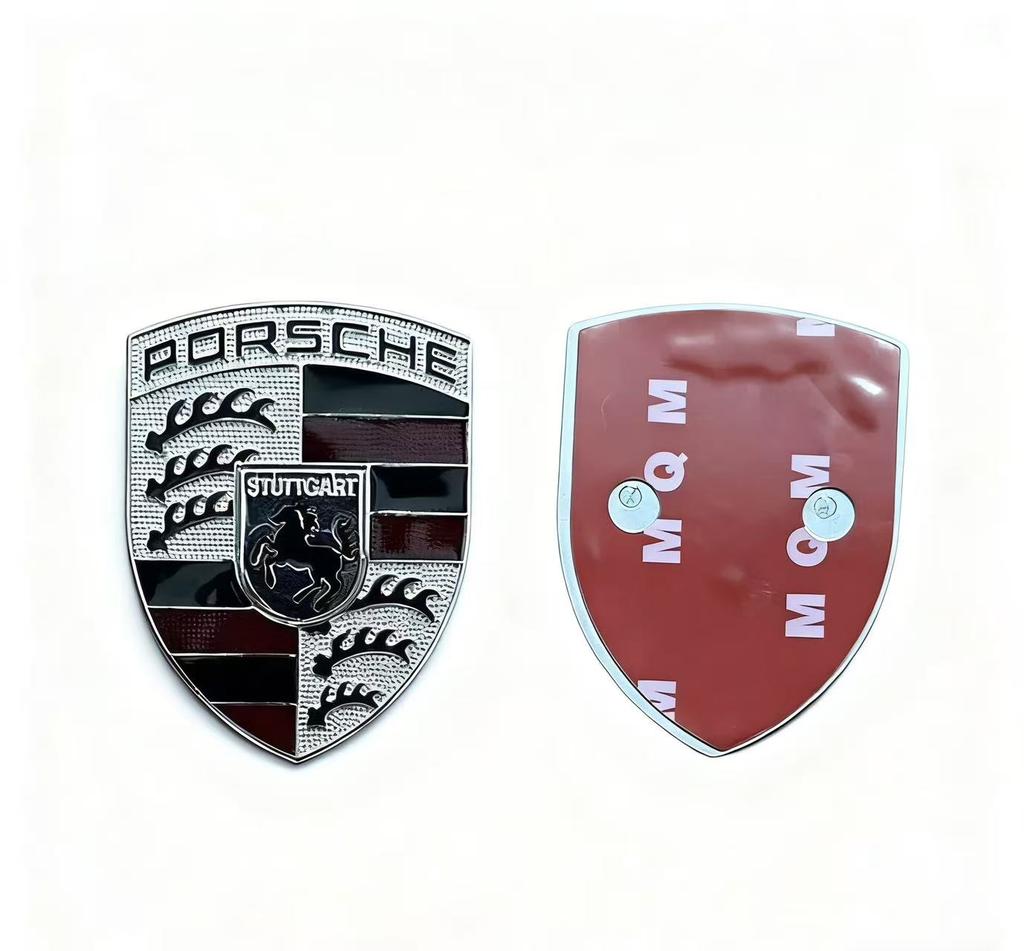 AABKW1 1 ud. Insignia de repuesto para capó delantero de coche Accesorio de modificación adecuado para Porsche GTS Cayenne 718 911 Panamera Macarman Taycan