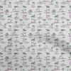 oneOone Cotton Flex Light Green Fabric Travel Craft Projects Decor Fabric Printed By The Yard 40 Inch