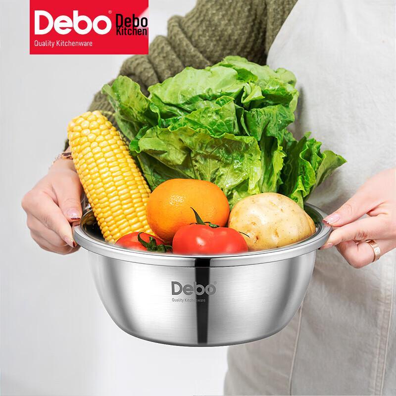 Debo Laurent Stainless Steel Bowl & Colander Set