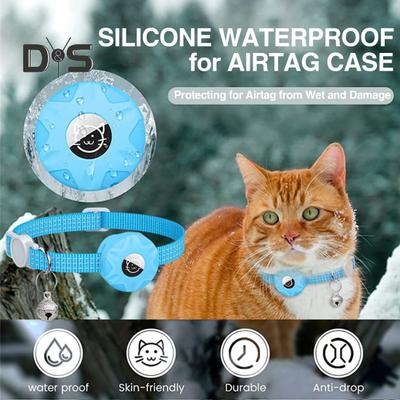 Collare di localizzazione per gatti con strisce riflettenti, collare di sicurezza per animali domestici regolabile impermeabile, collare di localizzazione per gatti di piccola, media e grande taglia