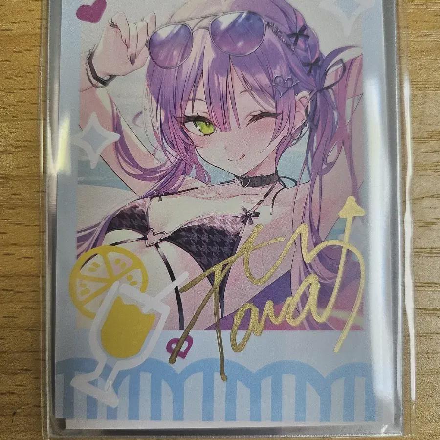 

Tokoyami Towa s Autographed Cheki-style Bromide Holo Live