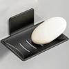Wall Mounted Soap Storage Tray Non Perforated Drainage Bathroom Soap Holder Aluminum Rustproof Shower Storage Rack Toilet