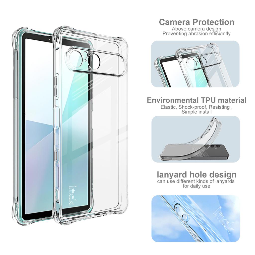 Pro pouzdro na telefon Sony Xperia 10 VII IMAK Nárazuvzdorné měkké pouzdro