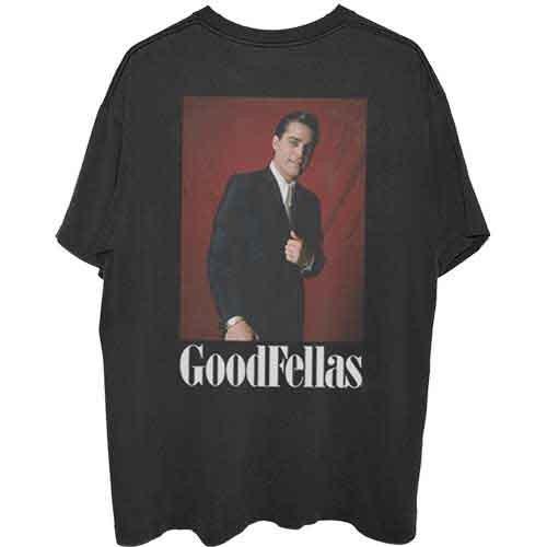 GoodFellas T Shirt Henry Suit Movie Logo Back Print new Official Mens Black XL