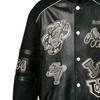 LOUIS VUITTON Pre Owned 2023 Applique detail Varsity Bomber Jacket 1AAUYZ