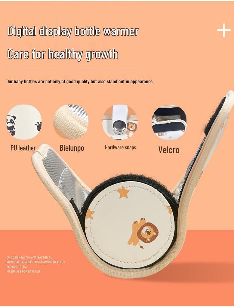 Universal USB Baby Bottle Insulated Sleeve - Portable Infant Milk Warmer & Heating Sleeve
