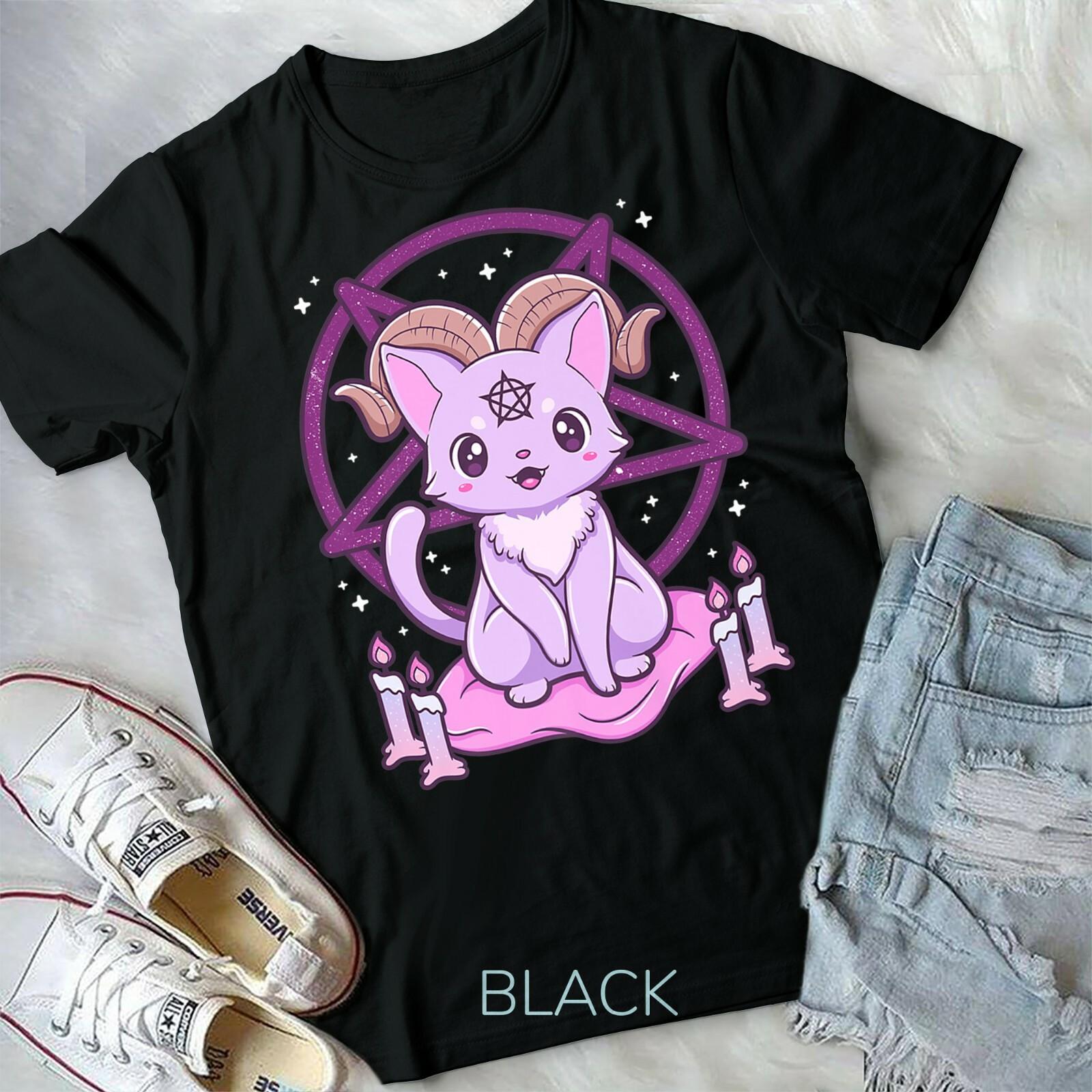 Kawaii Pastel Goth Krampus Cute Creepy Gothic Premium Unisex Form T-shirt XXXXL