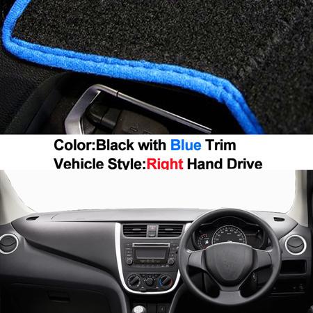 Car Inner Auto Dashboard Cover Dashmat Pad Carpet Dash Mat Cushion 2 Layers For Suzuki Celerio 2015 LHD RHD Car Styling