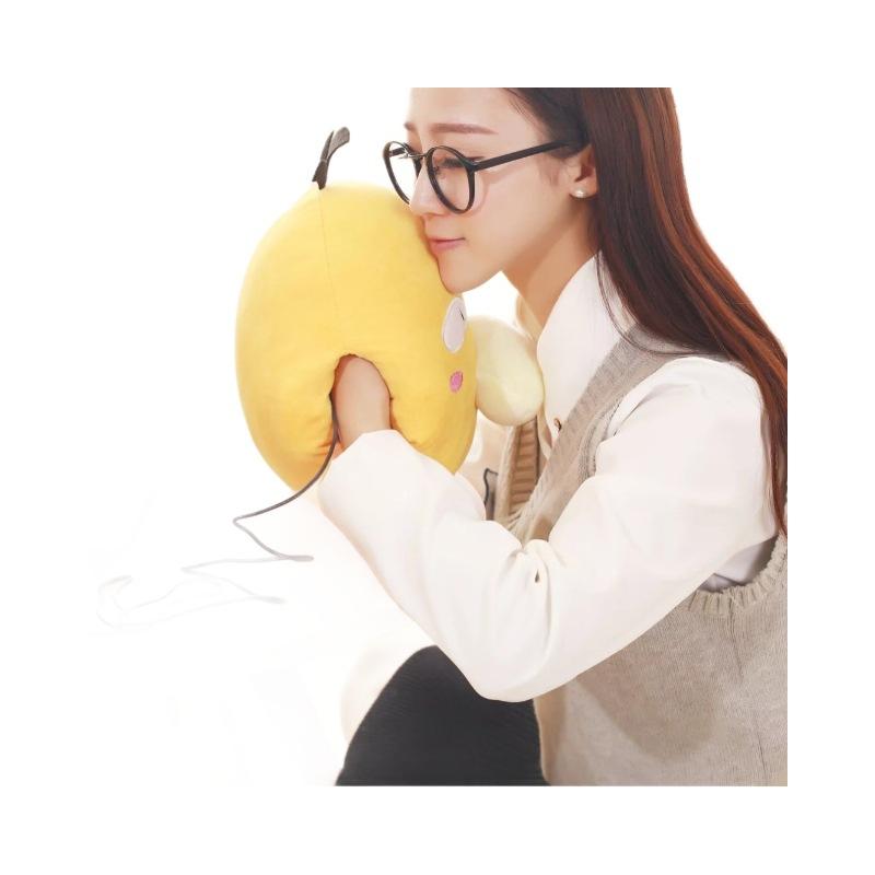 33x28 Anime Cartone Animato Pokemon Pikachu Cuscino Testa Grande Peluche Jigglypuff Keda Paperella Bambola Calda per le Mani Giocattolo di Peluche Regalo per Bambine