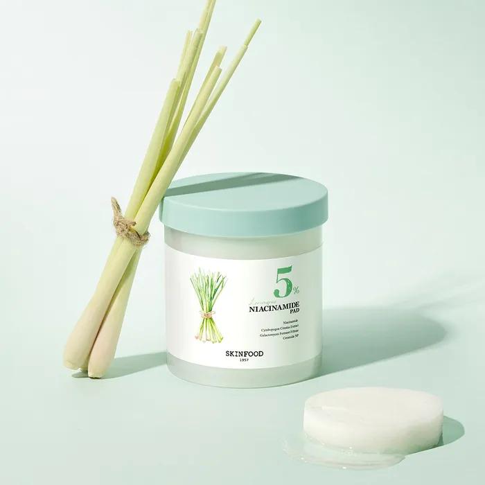 [1 Rice Mask + 14ml Yuja Serum Free] Lemongrass Niacinamide 5 Pads 60 Sheets