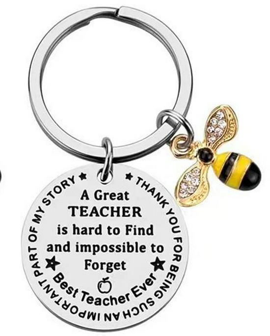 Stainless Steel Little Bee Engravable Keychain - Christmas & Valentine s Day Gift