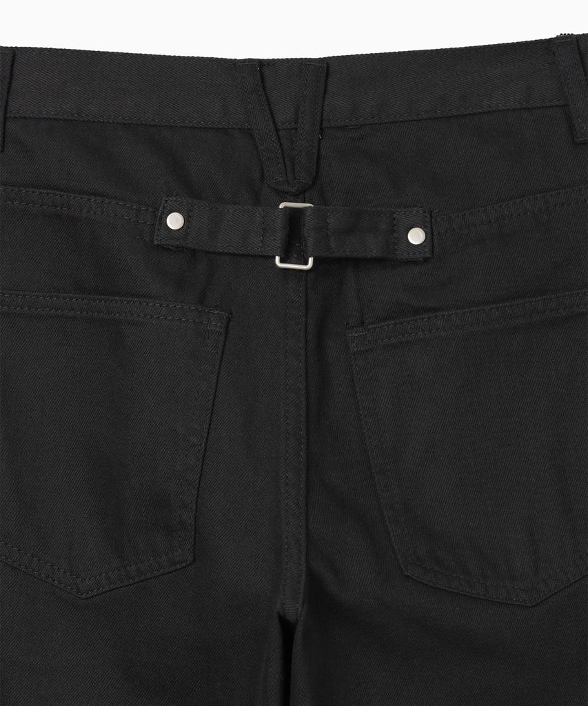 MILLO WOMEN Double Knee Cotton Loose Pants [Black]